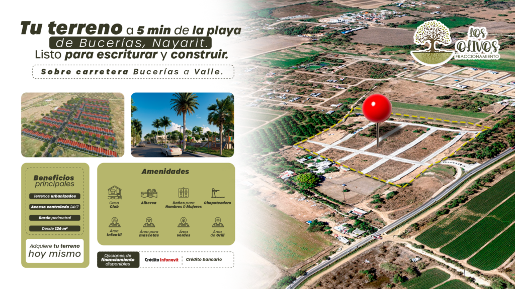 Fraccionamiento Los Olivos — Terrenos en Bucerías, Nayarit